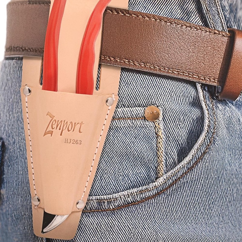 Zenport HJ263 Leather Pruner Sheath with Belt Loop