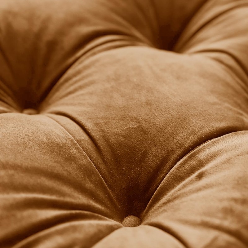 vctops Fall Soft Velvet Chair Pads with Ties Comfy Solid