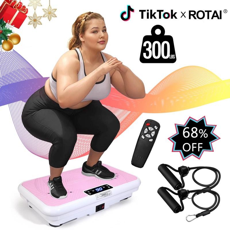 ROTAI Vibration Plate Exercise Machine with 330LBS Loading Capacity, Lymphatic