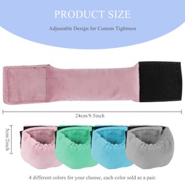 Sensory Weighted Bracelets Breathable Weighted Focus Bracelets (2 Pack) - Adjustable Sensory Wristbands for Enhanced Concentration & Comfort (Grey)