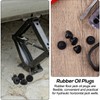 BOXOB 6pcs Rubber Jack Oil Plug, 0.33in Flat Head Waterproof