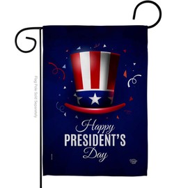 Ornament Collection Happy President's Day Garden Flag Star and Stripes Patriotism Independence Memorial United State American House Decoration Banner Small Yard Gift Double-Sided, Made in USA