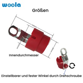 Woola Trailer Plug Holder, 1 Piece Attachment Red Plug Holder 7 13 Pin, Trailer Plug Protective Cap, Trailer Plug Weather Cover