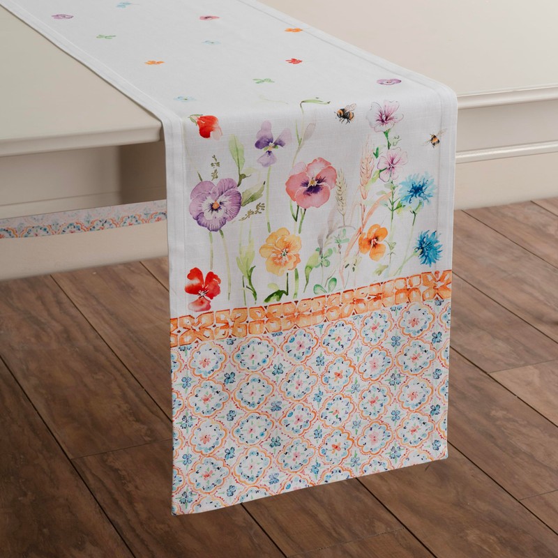 Maison d' Hermine Tablerunner 100% Cotton Table Runner Decorative Washable
