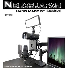 Nagao Seisakusho NB-MV001MH VESA Camera & Microphone Mount for Monitor Arm