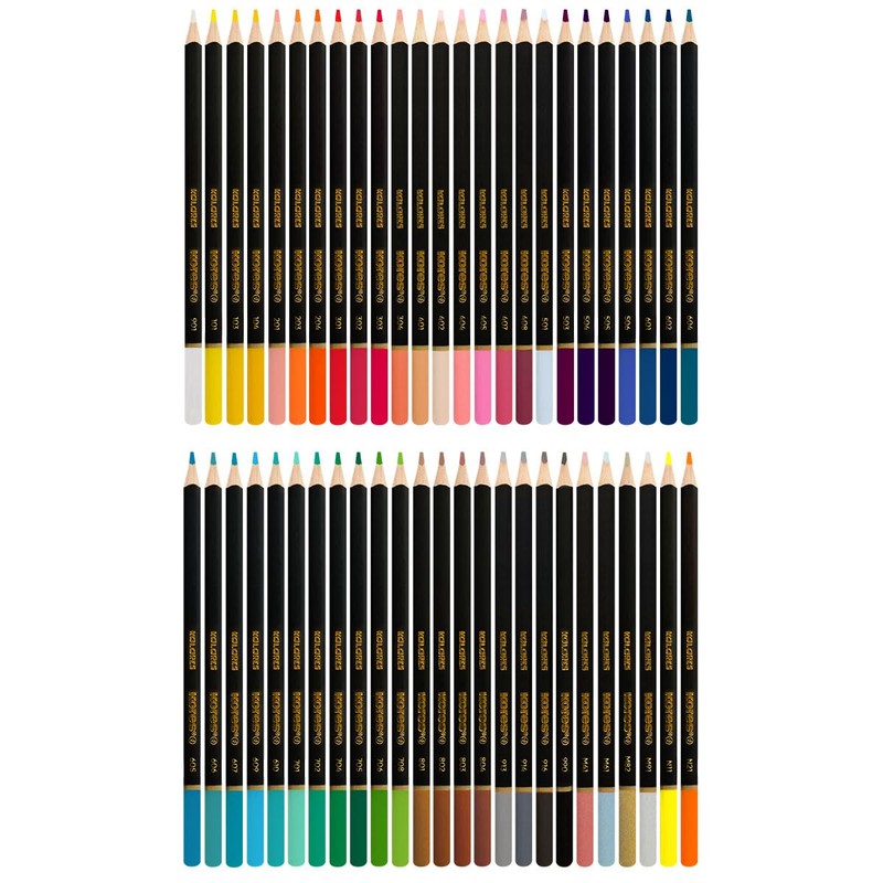 Kores - Kolores Selection, 50 Triangular Shape Colouring Pencils -