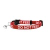 LARRYROO Cat Collar With DO NOT FEED Print - Soft
