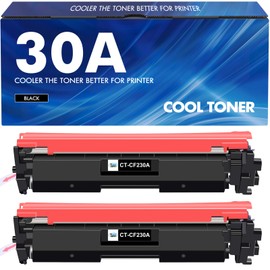 30A Pack of 2 Compatible Toner Cartridges for HP 30A CF230A Toner 30X CF230X for Printers Laserjet Pro MFP M227fdw M203dw M203dn M203d M227fdn M227sdn M227d M227 M203 Black