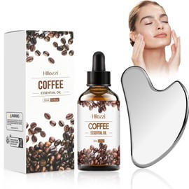 Coffee Oil, Coffee Oil Against Wrinkles, Pure Coffee Essential Oil for Aromatherapy, Coffee Oil Cosmetics for Skin & Hair Care, Moisturising, Rejuvenating and Firming Oil, 30 ml (Colour 3)