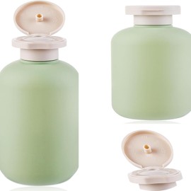 Taicols Paquete de 2 Botella Exprimidora de Plástico Exprimidor, Botella de Lavado de Tatuajes de 200 ml, botellas vacías con tapa abatible en la parte superior de disco