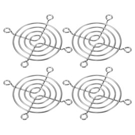 PATIKIL 60mm Fan Finger Grill, 4 Pack 304 Stainless Steel Grill Protector Guard Fan Protective Cover for 60x60mm Fans for Equipment Computer DIY, Silver