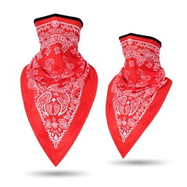 LKXHarleya Bandanas Headband, Quick Dry Windproof Balaclava Mask Seamless Neck Gaiter Scarf Paisley Print Head Wraps