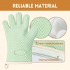 2 Pairs Silicone Oven Mitts Heat Resistant Gloves Heat Resistant