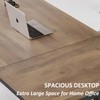 IBF Rustic Large Computer Desk, Industrial Extra Long Home Office