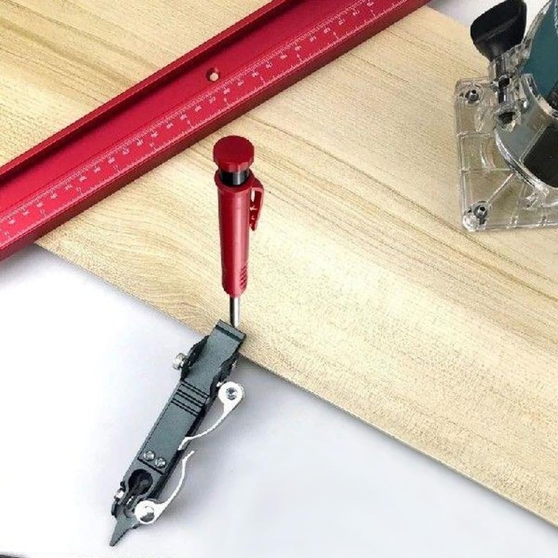 Multifunctional Scribing Tool Woodworking Compass Edge Ruler Countour Line Measuring