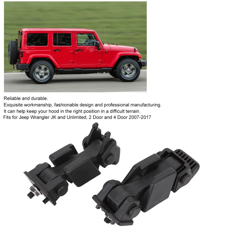 2PCS Car Hood Cover Catch Latch Accessory Fits for Jeep
