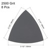 sourcing map Triangular Sandpaper Hook and Loop Triangle Sanding Pad