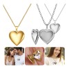 Anebake 2pzs Collar Dije Corazón Para Parejas Fotos Acero Inoxidable,regalos