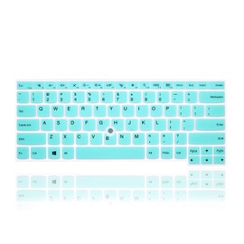 MMDW Silicone Keyboard Cover for Lenovo ThinkPad L390 L460 L470 L480 14",Thinkpad T460(s) T470(s) T480(s) T490/S T495(S),ThinkPad 14" E480 E485 E490 E475 E470 E470c,ThinkPad P1 Gen 2,Mint Green