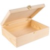 Creative Deco A4 Wooden Storage Box Unpainted Plain | 33.8