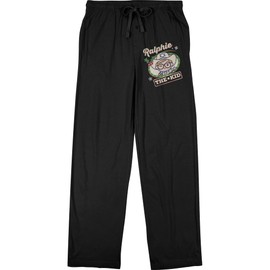 Bioworld A Christmas Story Ralphie The Kid Men's Black Sleep Pajama Pants