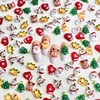 WOKOTO 100pcs Christmas Nail Charms for Nail Art 3D Christmas
