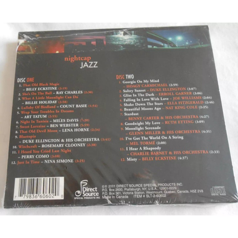 Nightcap Jazz [2001] by Various Artists (CD, May-2001, 2 Discs,