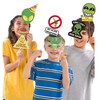 Humor Hilarious Alien Themed PhotoBooth Props with Sticks UFO Photo