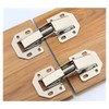 2 Pieces Hidden Hinges Soft Close Surface Mount Kitchen Cabinet