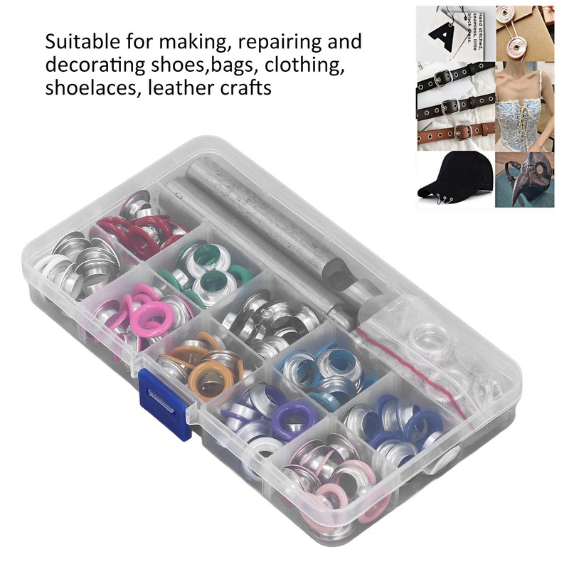 Eyelet Kit 10mm Colorful Durable Metal Wide Application Easy Installation