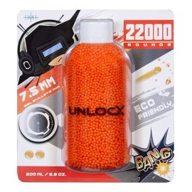 Ammo Unlocx Gel Ball Refill De Pistola Hidrogel Ammo 22000 Perlas