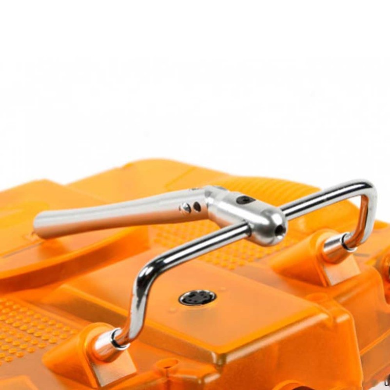 Radio Transmitter Stand Pivoting Folding and Locking (Silver)