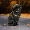 Nemesis Now D3893K8 Clockwork Kitty 16.5cm Figurine, Resin, Black
