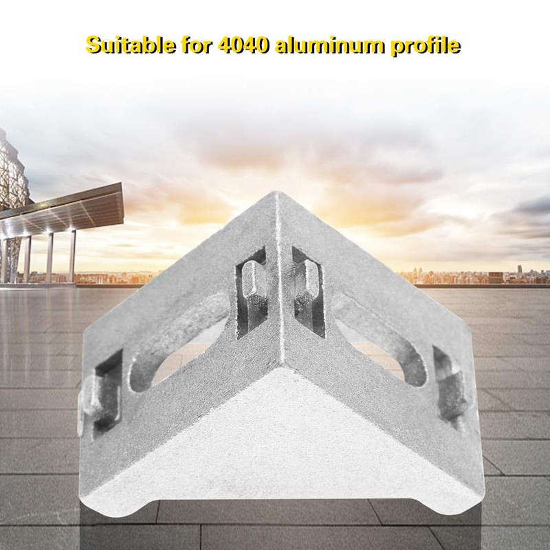 Soporte de esquina, 25pcs 4040 Soporte de esquina de aluminio