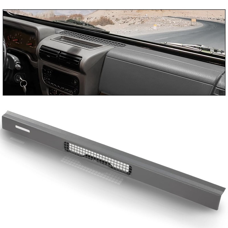 CROSSDESIGN Upper Dash Defrost Vent Bezel Trim Panel Gray Compatible
