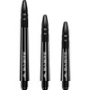 Mission Darts Sabre Shafts Durable Black Polycarbonate Stems Tweenie Plus, Black Top, 1 Set of 3 Shafts (S1687)