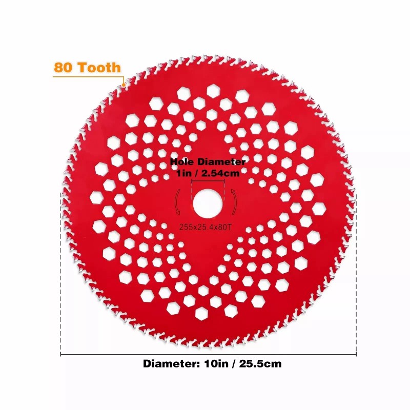 For Husqvarna, For STIHL 10" x 80T Carbide Tip Brush