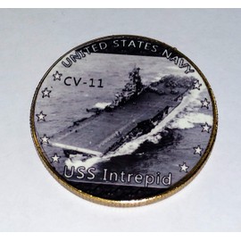 Navy USS Intrepid CV-11 Military Challenge Honor Coin