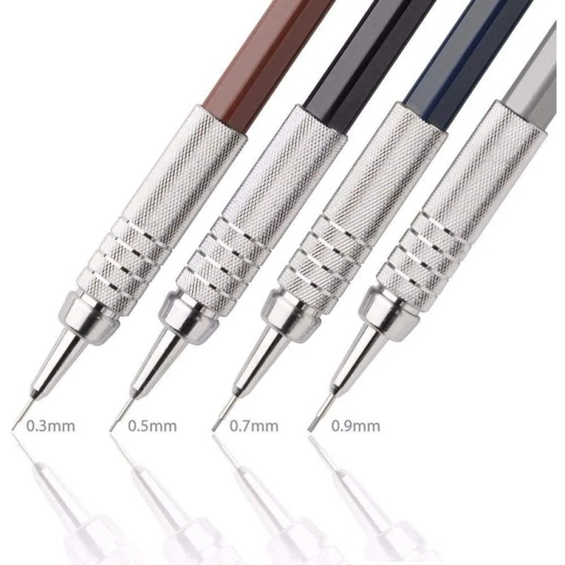 Lápiz Técnico Pentel Graphgear 500, Color Negro 0.5 Negro 0.5