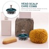 minkissy 3pcs Scalp Massager Scalp Scraper Hotel Scalp Brush Compact