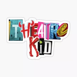 Modern Works theatre kid Vinyl  Sticker  cup Window Bumper Wall Laptop