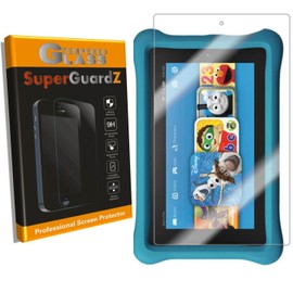[2-Pack] Fire HD 8 Kids Edition (7th Gen, 2017) Screen Protector [Tempered Glass] - SuperGuardZ, 9H, 0.3mm, 2.5D Round Edge, Anti-Scratch, Anti-Bubble [Lifetime Replacement] + LED Stylus Pen