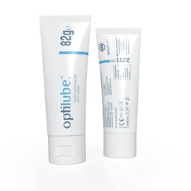 OptiLube Tubes (82g x12) - Sterile Lubricating Jelly for Insertion of Medical Devices in 5g, 42g, 82g, and 113g Tubes, Water Soluble Lubricant with Easy-to-Use Flip Cap (82g x12)