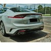 awesome_miniatures 2x Carbon Fiber Rear Bumper Fin Diffuser Splitter Lips
