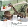 Totority Clear Acrylic Small Pet Ladder Multifunctional Climbing for Hamster