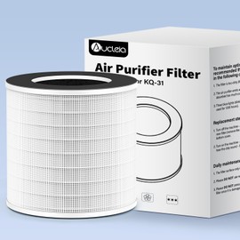 Aucleia Original True HEPA Filter for KQ-31/KQ-31A,H13 360° 3-Stage Filtration,Removes Dust Pets Hair Smoke Odor and More,Air Cleaner for 99.99% Allergies