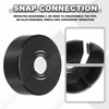 sourcing map 6pcs Wall Split Flange 0.98" (25mm) Plastic Round
