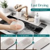 Walquicks Diatomite Faucet Absorbent Mat, 60cm×10cm Long Sink Splash Guard,