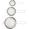 Core Home Kitchen Mesh Strainers 3 Piece Colander Set -