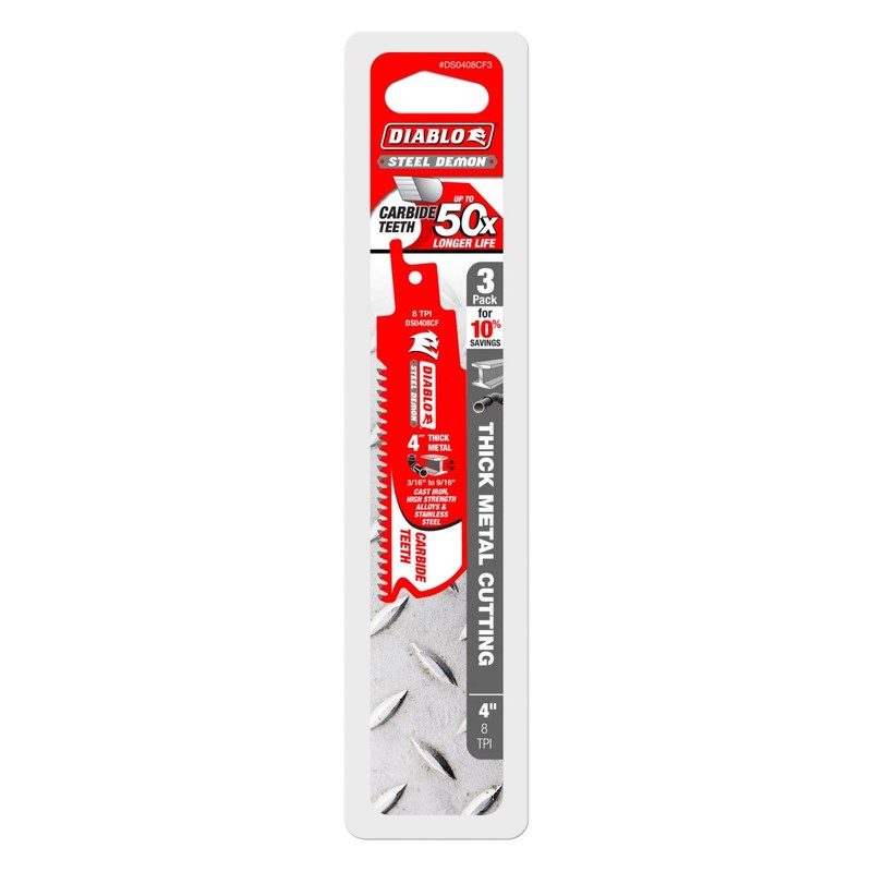 Diablo Steel Demon Carbide Teeth Reciprocating Saw Blades with Perma-Shield